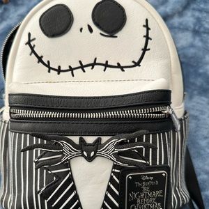 Disney Loungefly Jack Skellington Nightmare Before Christmas Mini Backpack
